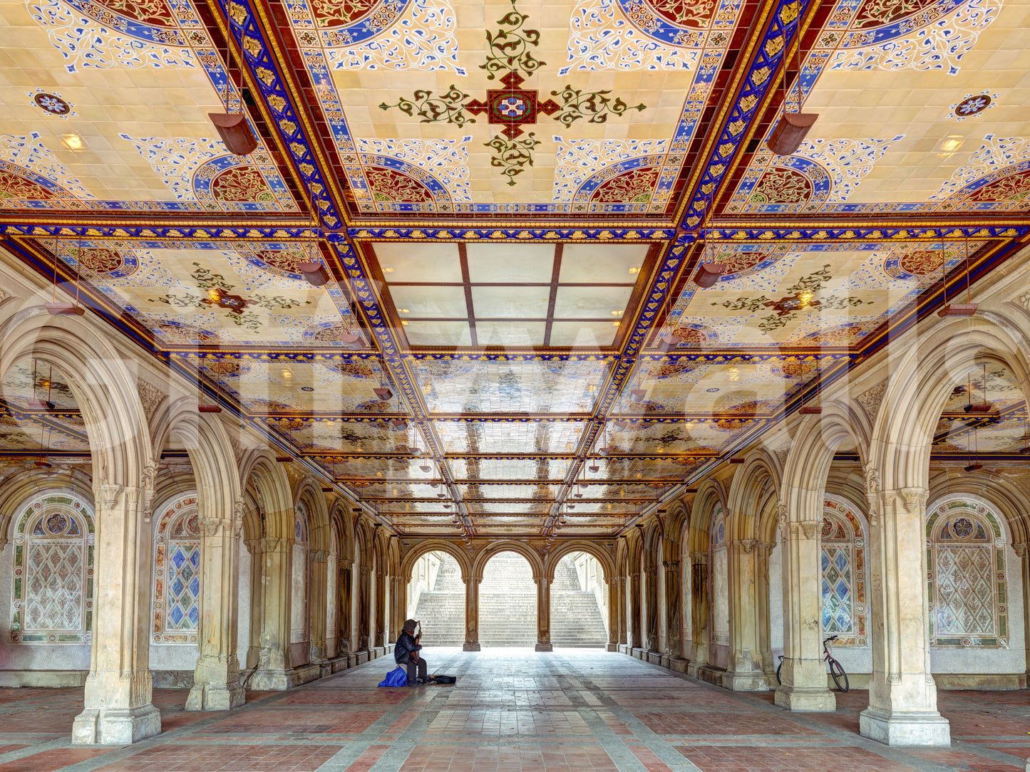Minton Tile Architectural Archway Wall Mural