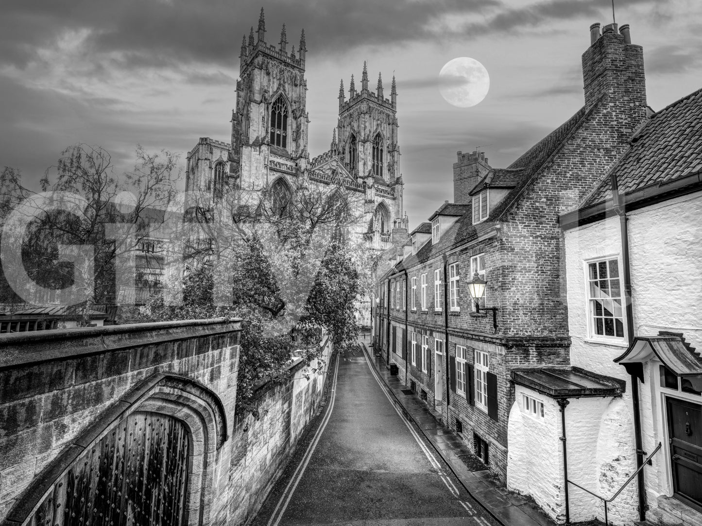 York Minster Moonlight Alley Wall Mural