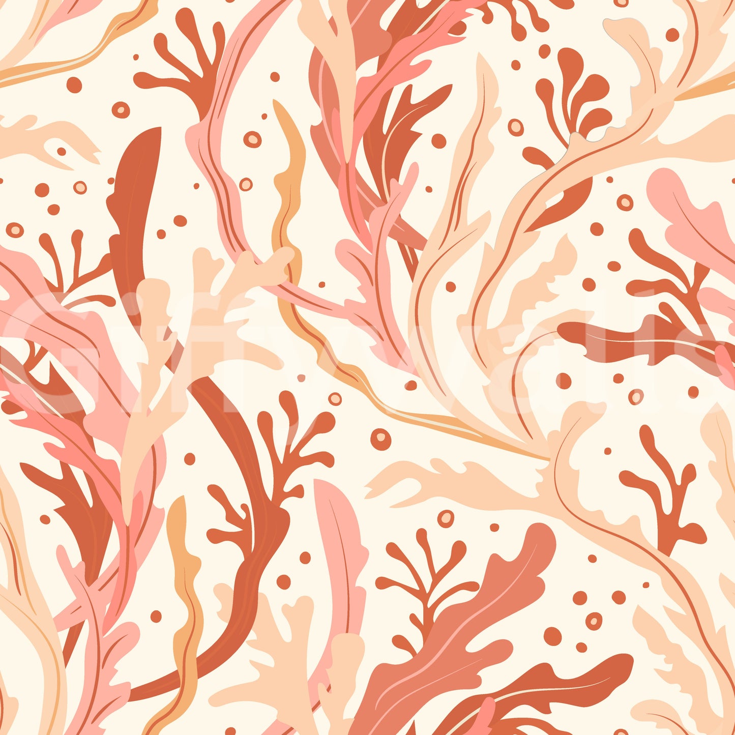 Abstract Sea Kelp Harmony Wallpaper