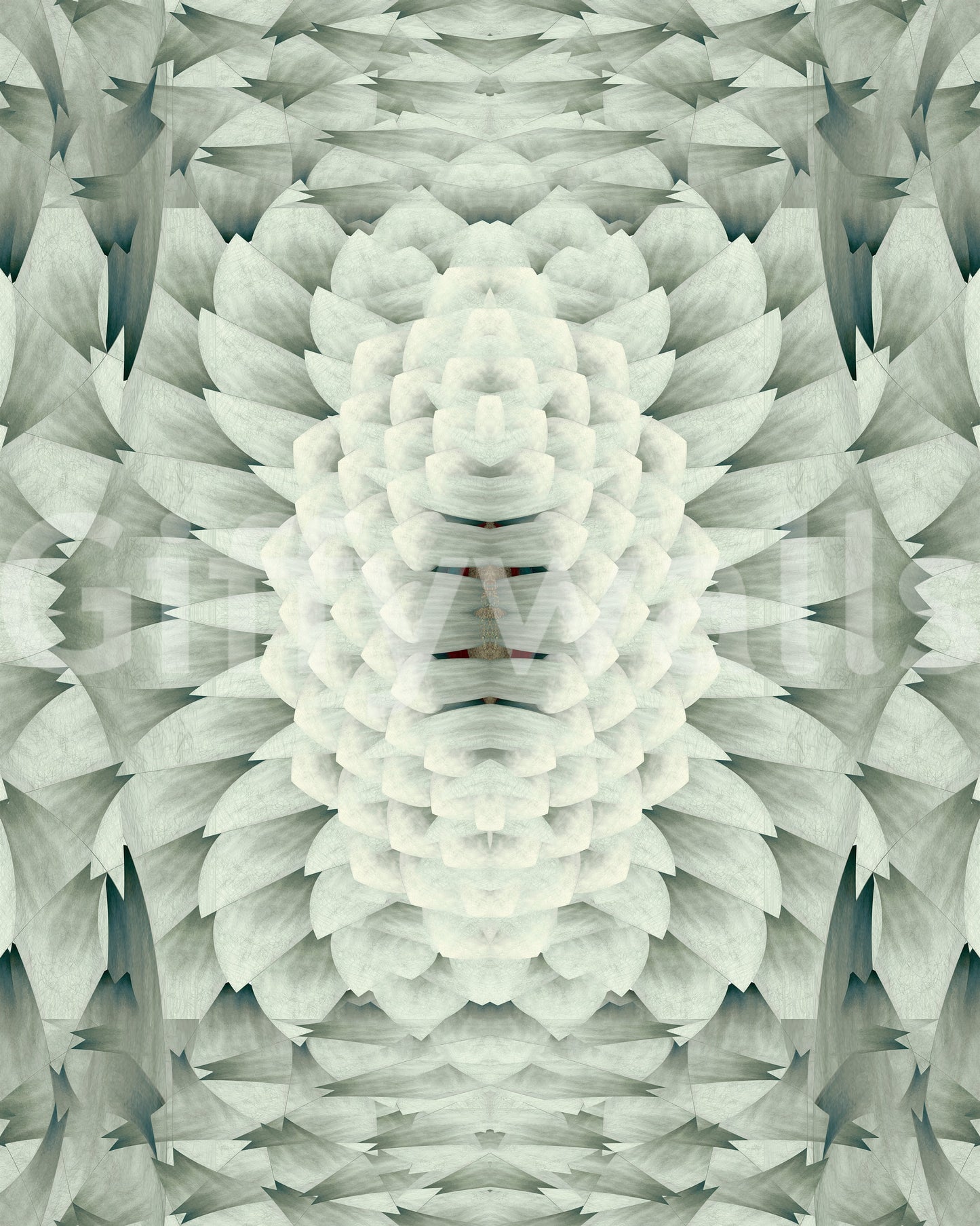 Sculptural Geometric Floral Wallpaper - GARDENIA DESIGN Wallpaper