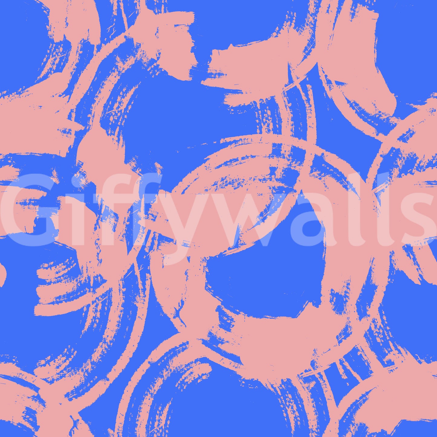 Abstract Painted Circles Wallpaper