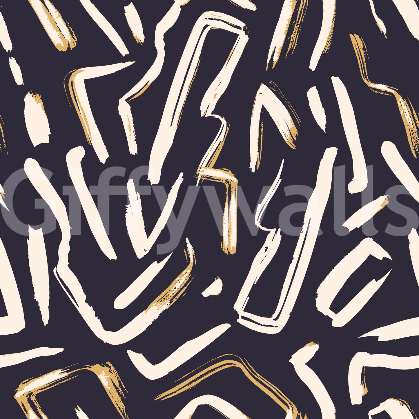 Modern Abstract Gesture Pattern Wallpaper
