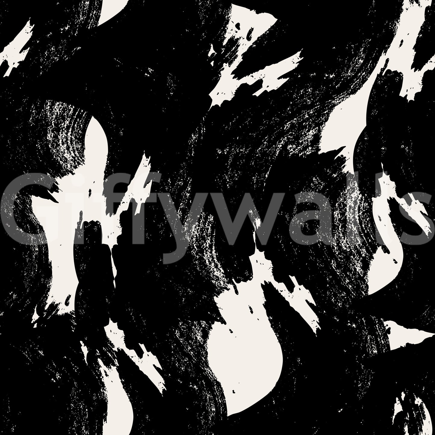 Abstract Charcoal Ink Flow Wallpaper