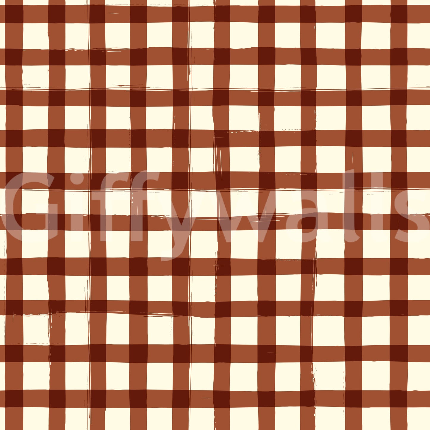 Rustic Brushstroke Check Wallpaper