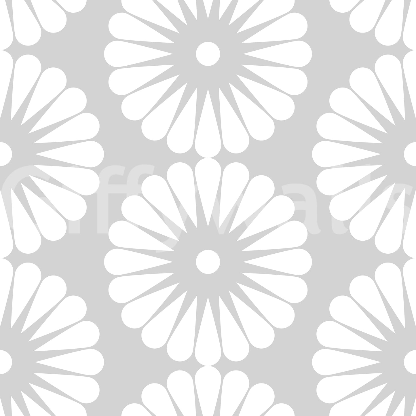 Minimalist Sunburst Radial Motif Wallpaper