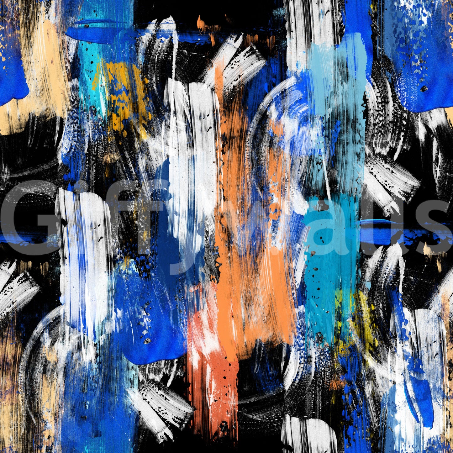 Abstract Painted Strokes Wallpaper