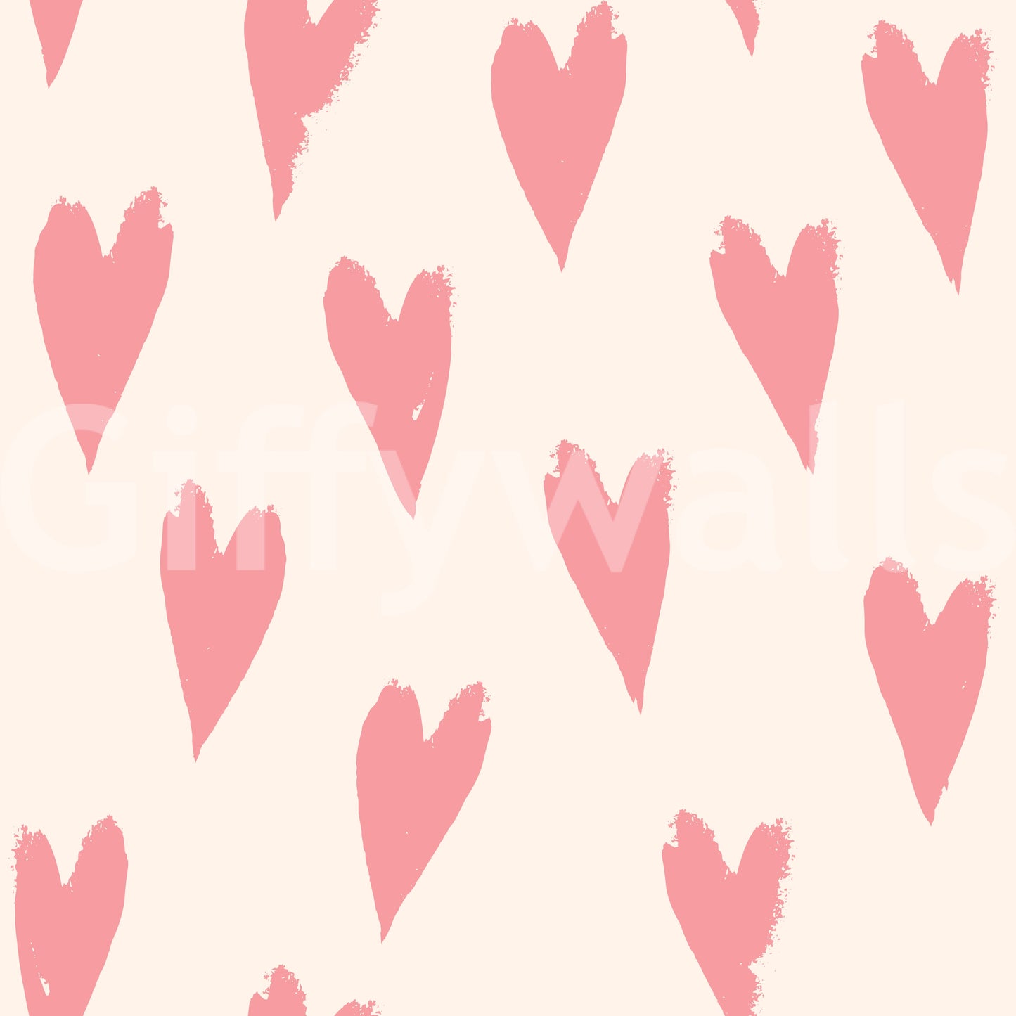 Soft Pink Heart Strokes Wallpaper