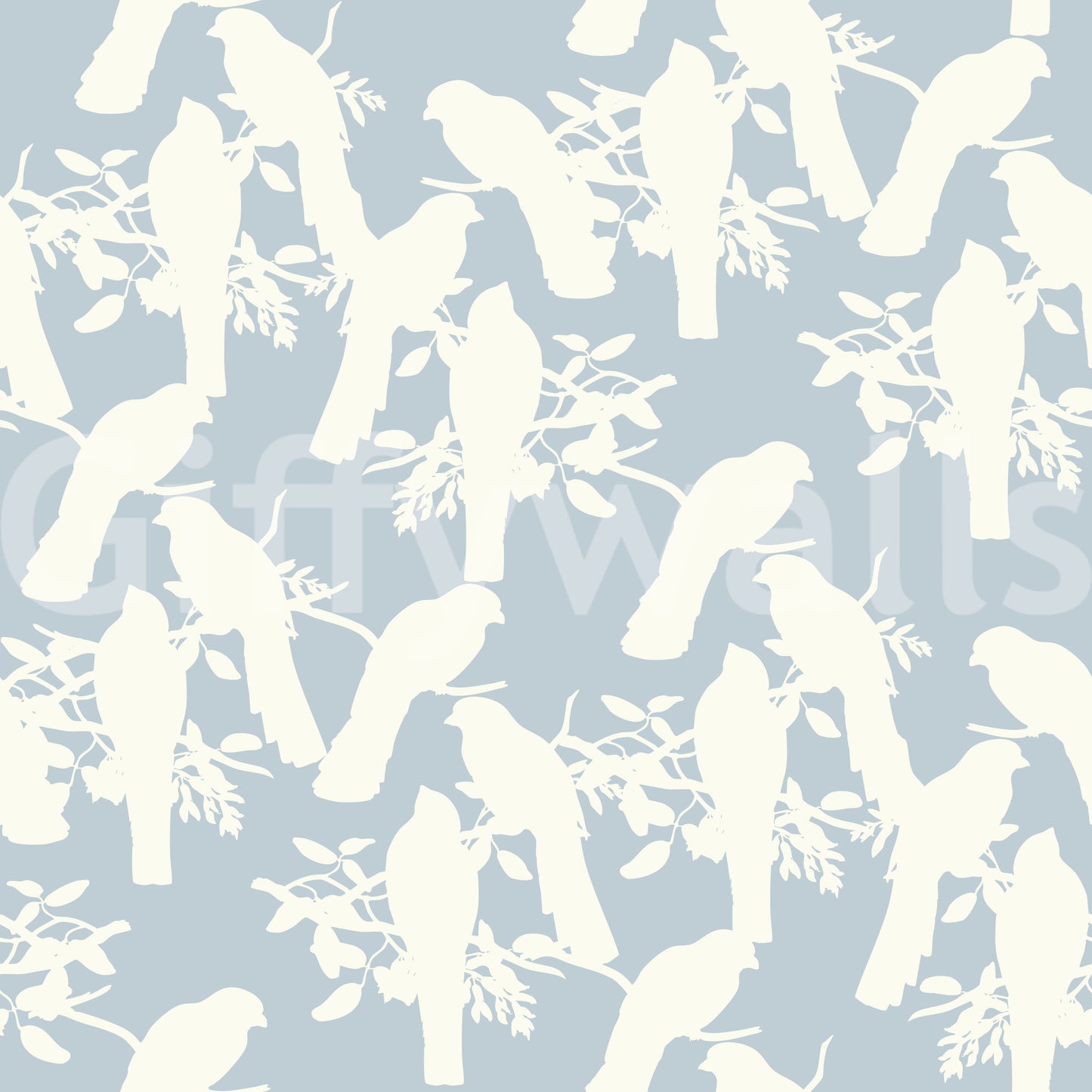 Minimalist Bird Branch Illustration Wallpaper
