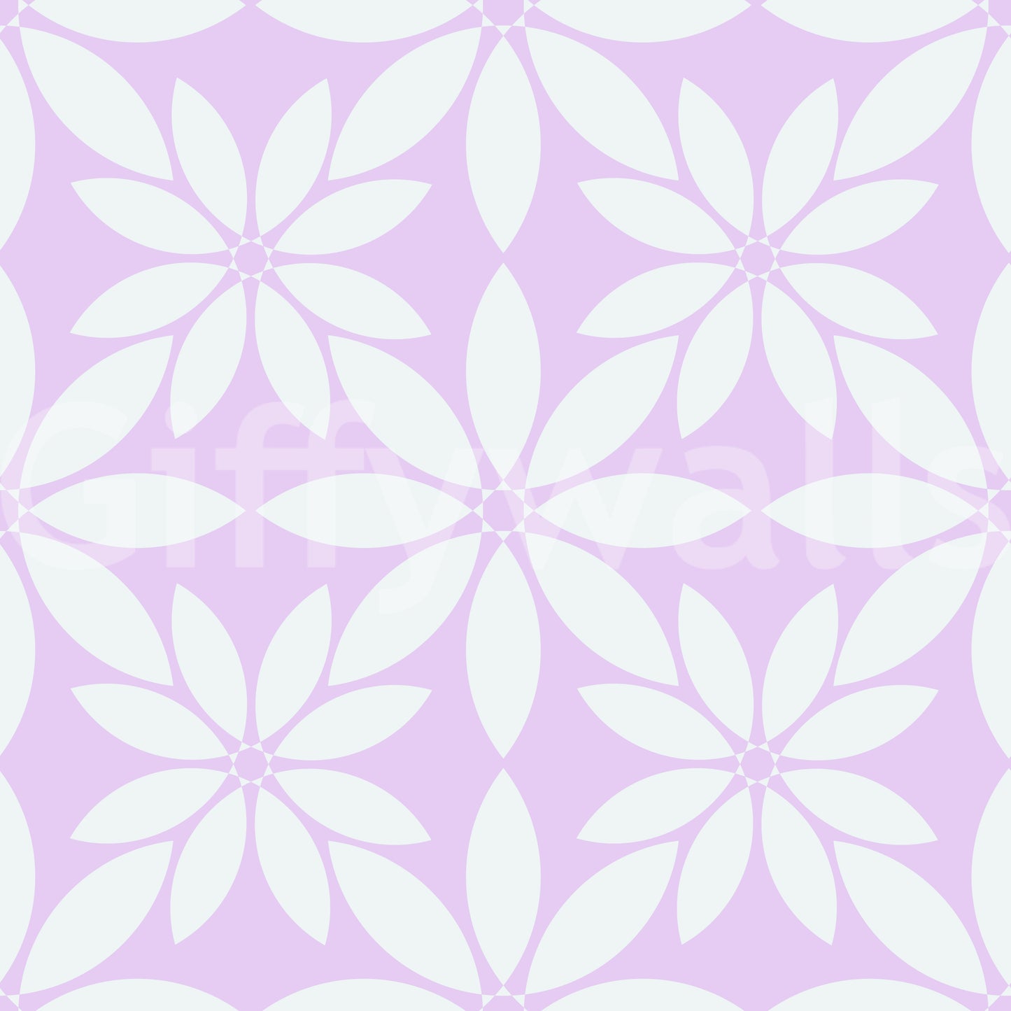Soft Lavender Petal Lattice Wallpaper