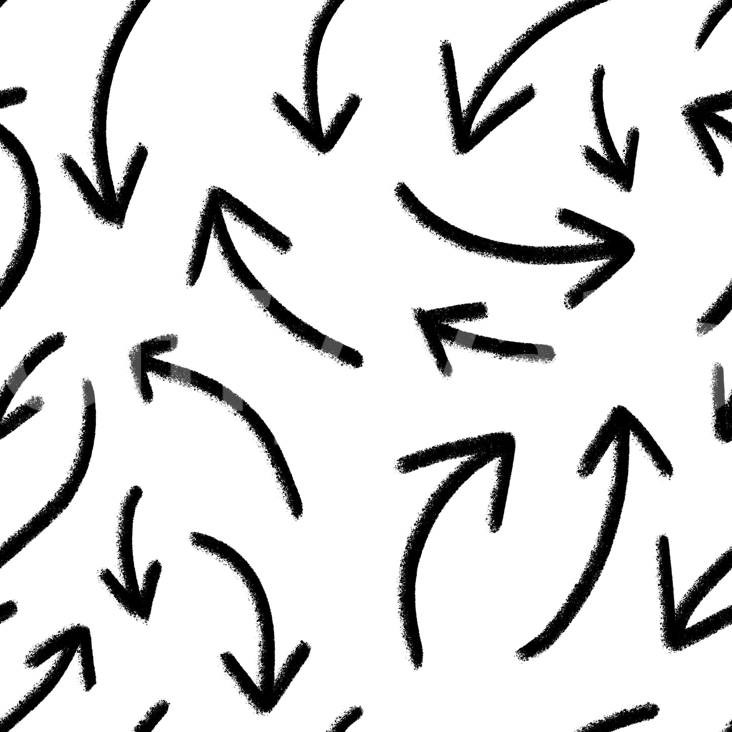 Charcoal Hand-Drawn Arrows Wallpaper