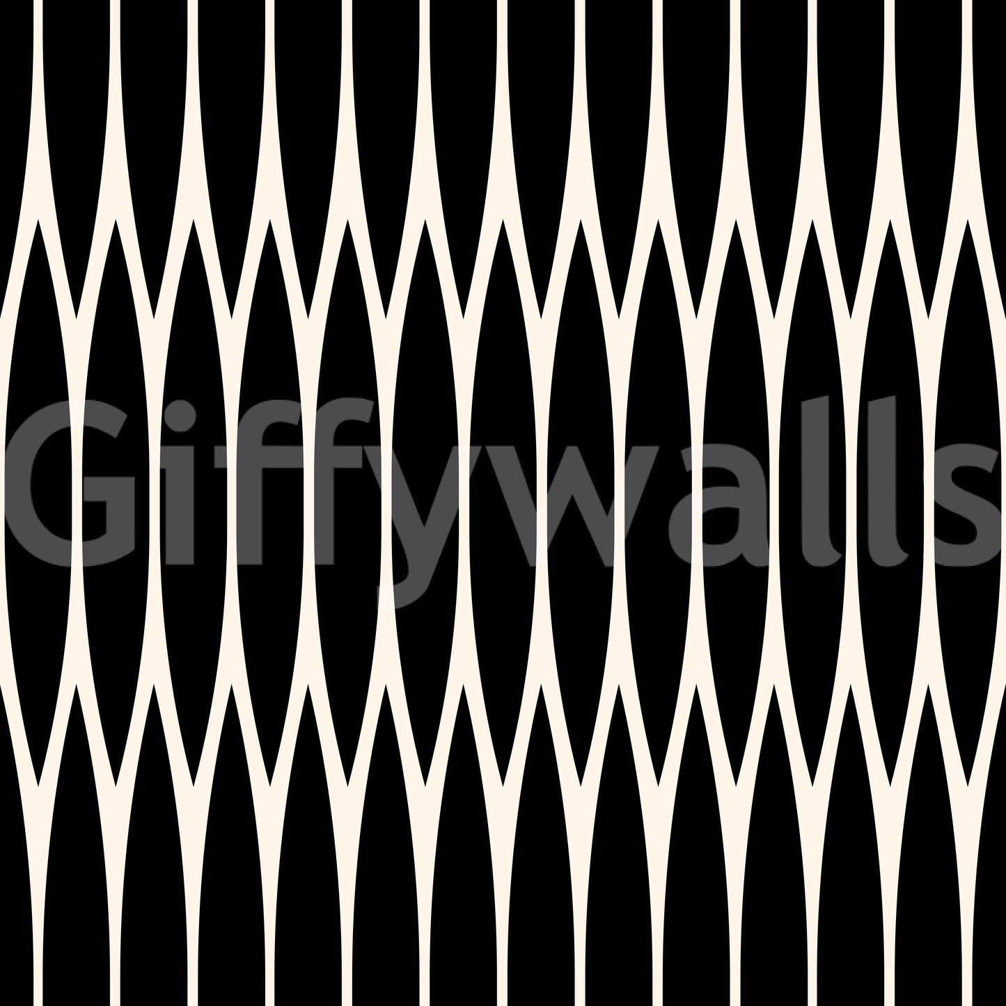 Minimalist Vertical Arch Lattice Wallpaper