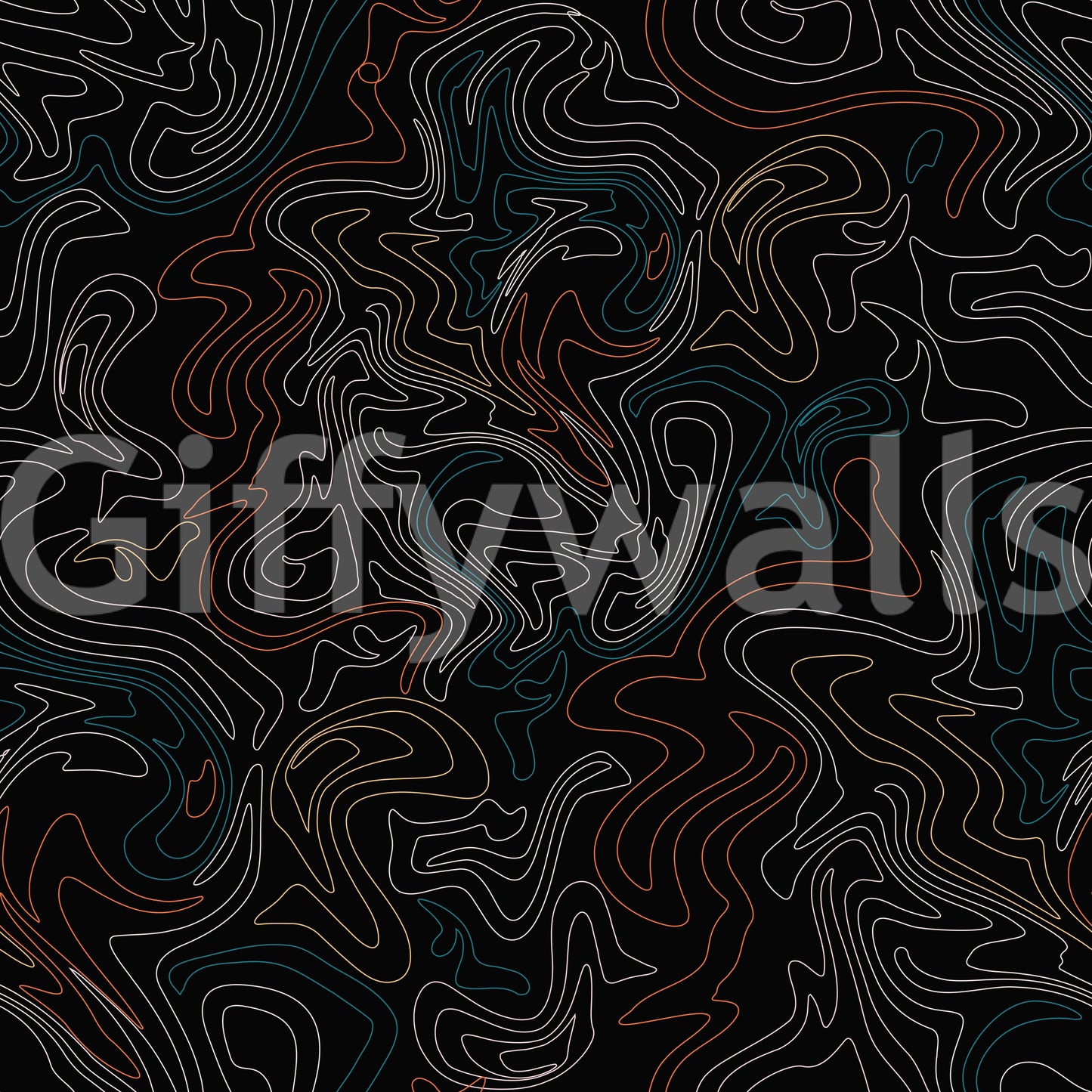 Minimalist Topographic Flow Wallpaper