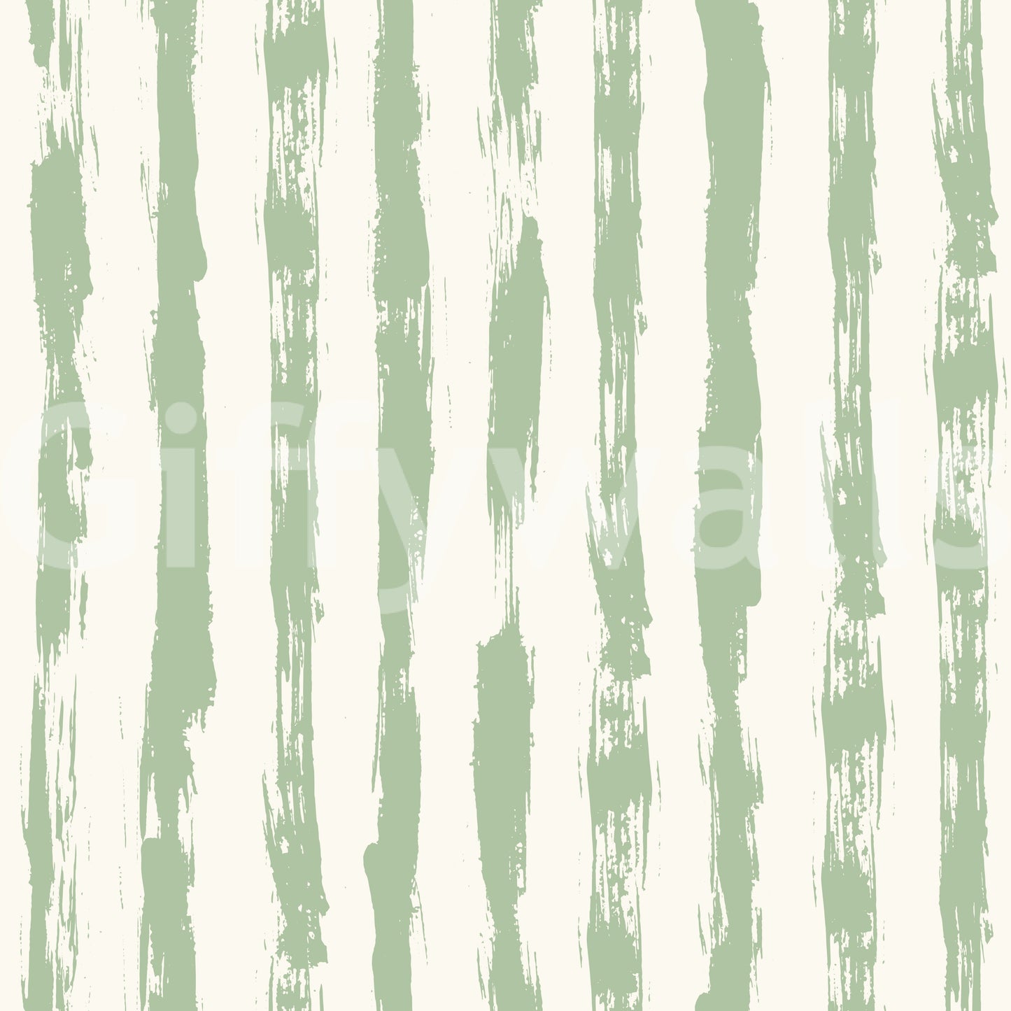 Sage Brushstroke Vertical Stripes Wallpaper