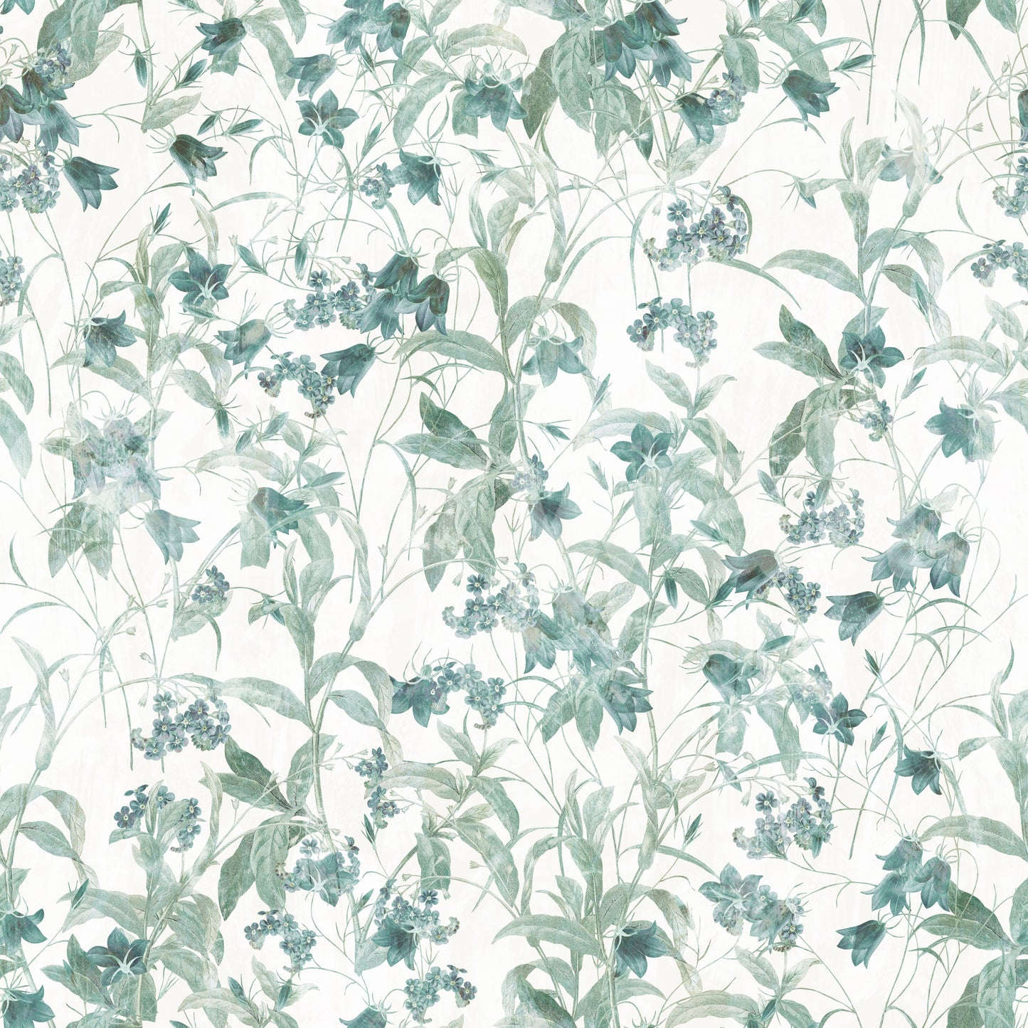 Vintage Countryside Floral Study Wallpaper