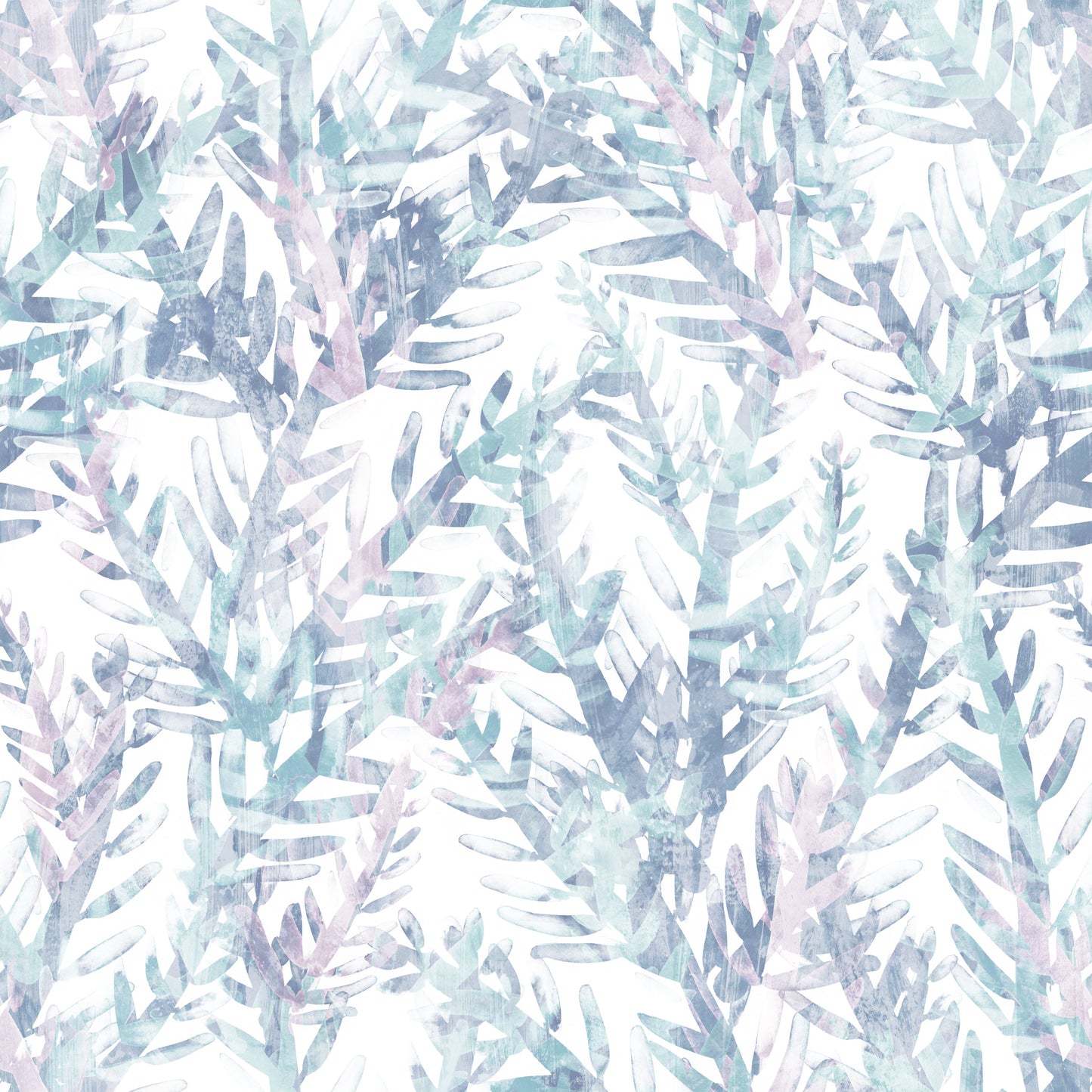 Ethereal Botanical Fern Frost Wallpaper