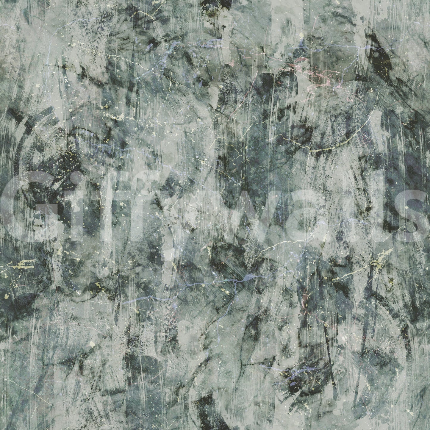 Industrial Sage Concrete Texture Wallpaper