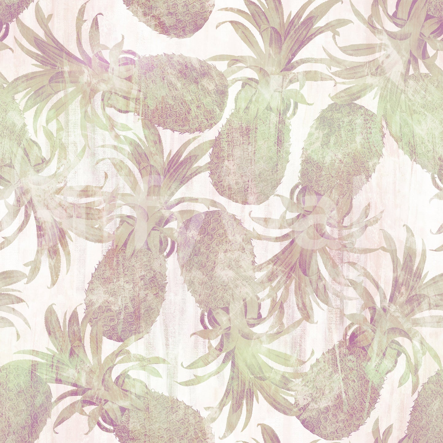 Sun-Drenched Tropical Fruit Motif Wallpaper
