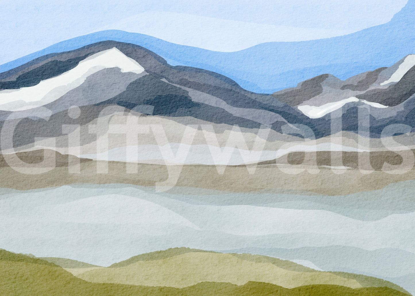 Norwegian Fjord Wall Mural
