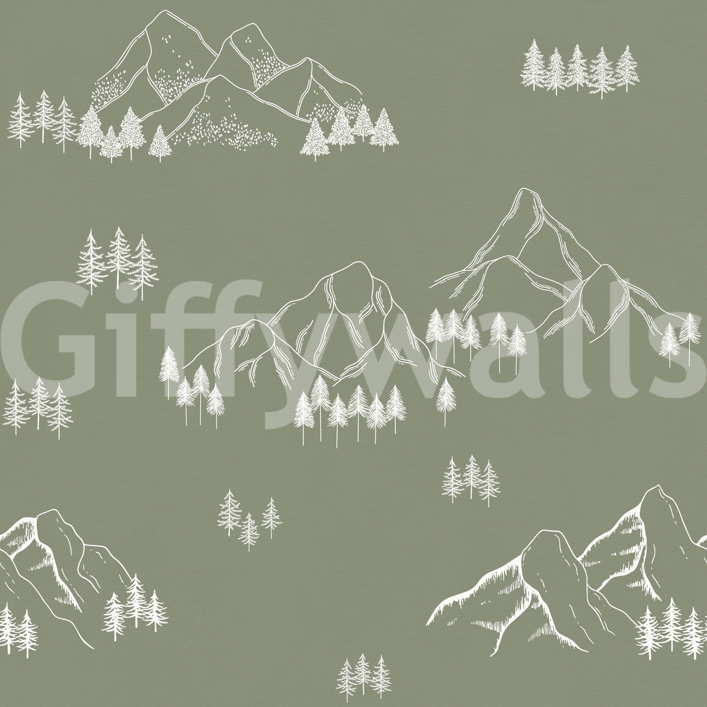 Minimalist Alpine Peaks Wallpaper