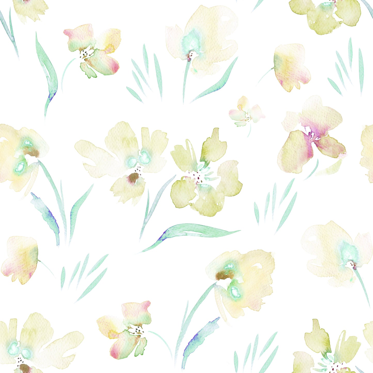 Ethereal Garden Flora Illustration Wallpaper