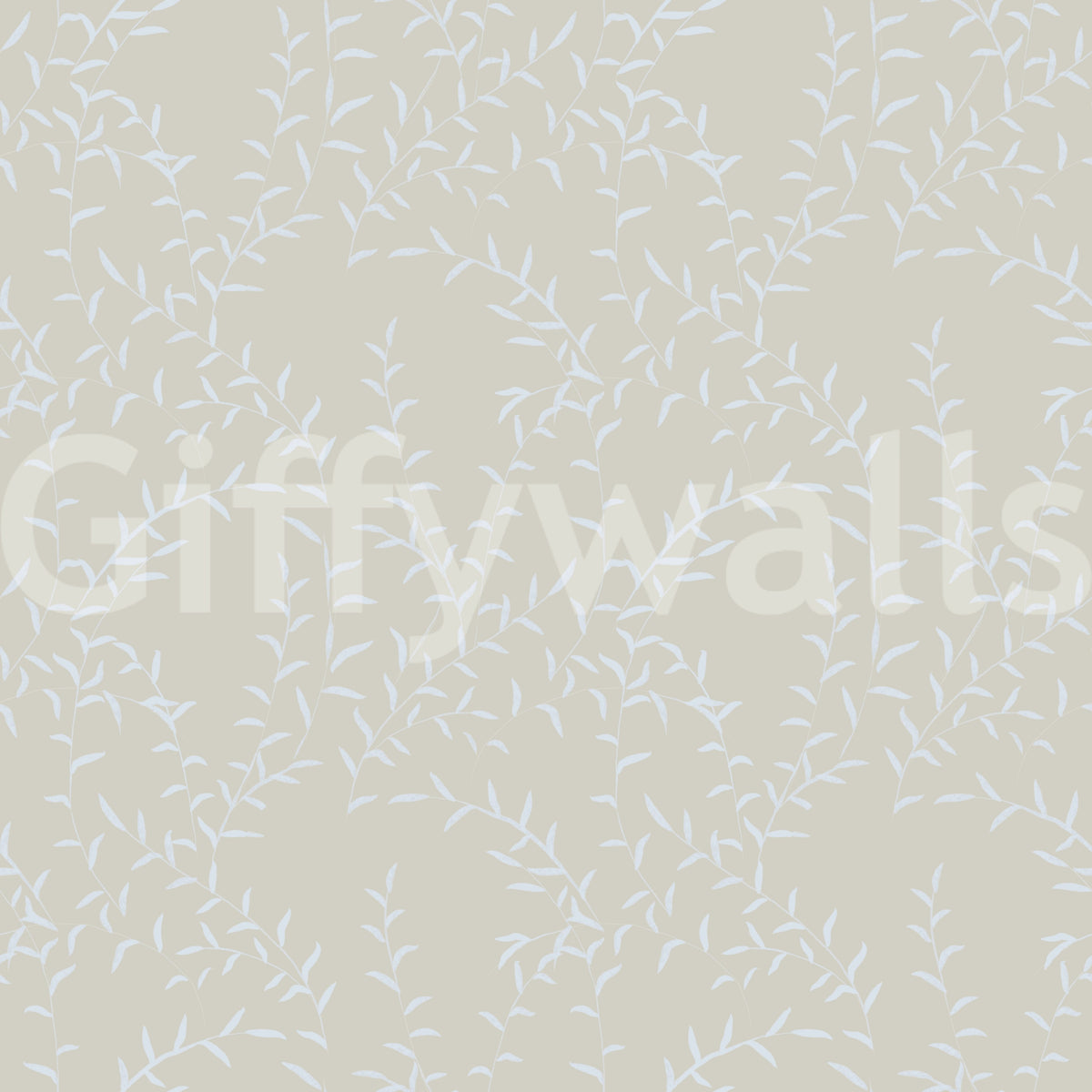 Soft Botanical Willow Sway Wallpaper