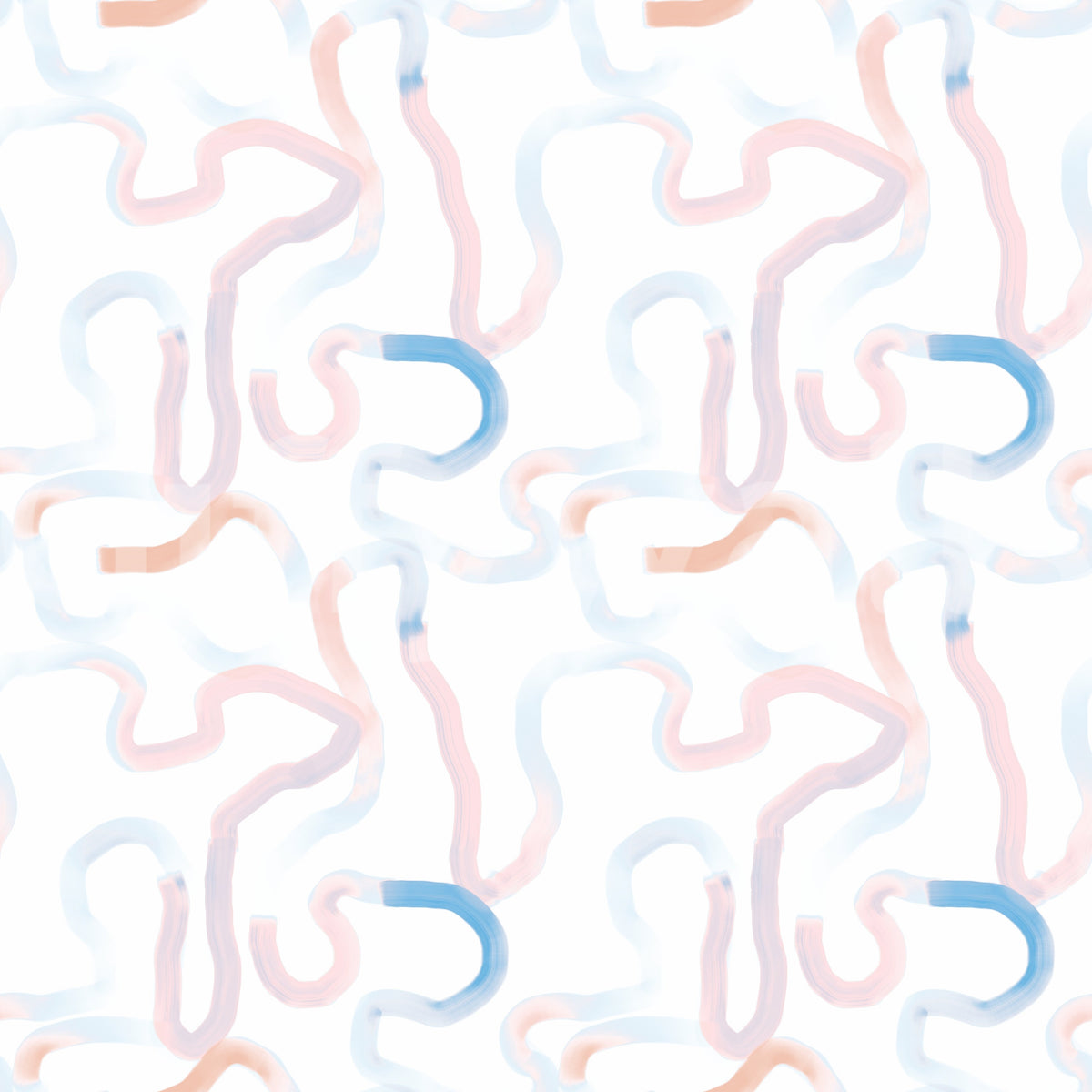 Soft Pastel Ribbon Motion Wallpaper