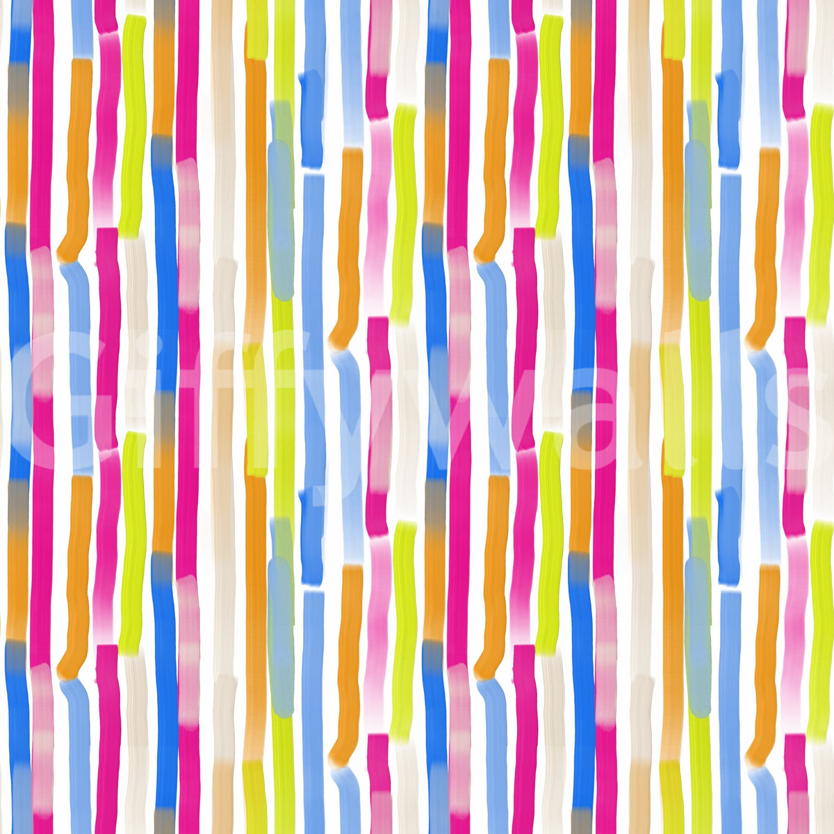 Vibrant Multicolored Vertical Brushstrokes Wallpaper