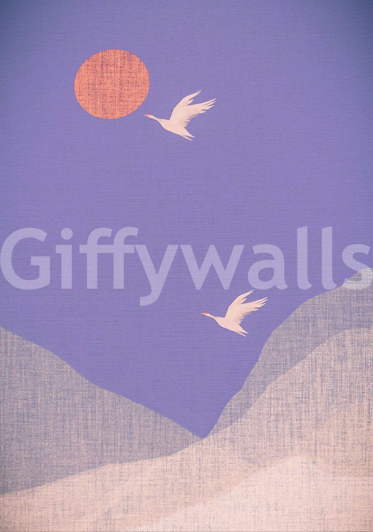 Zen Mountain Flight Landscape Wall Mural