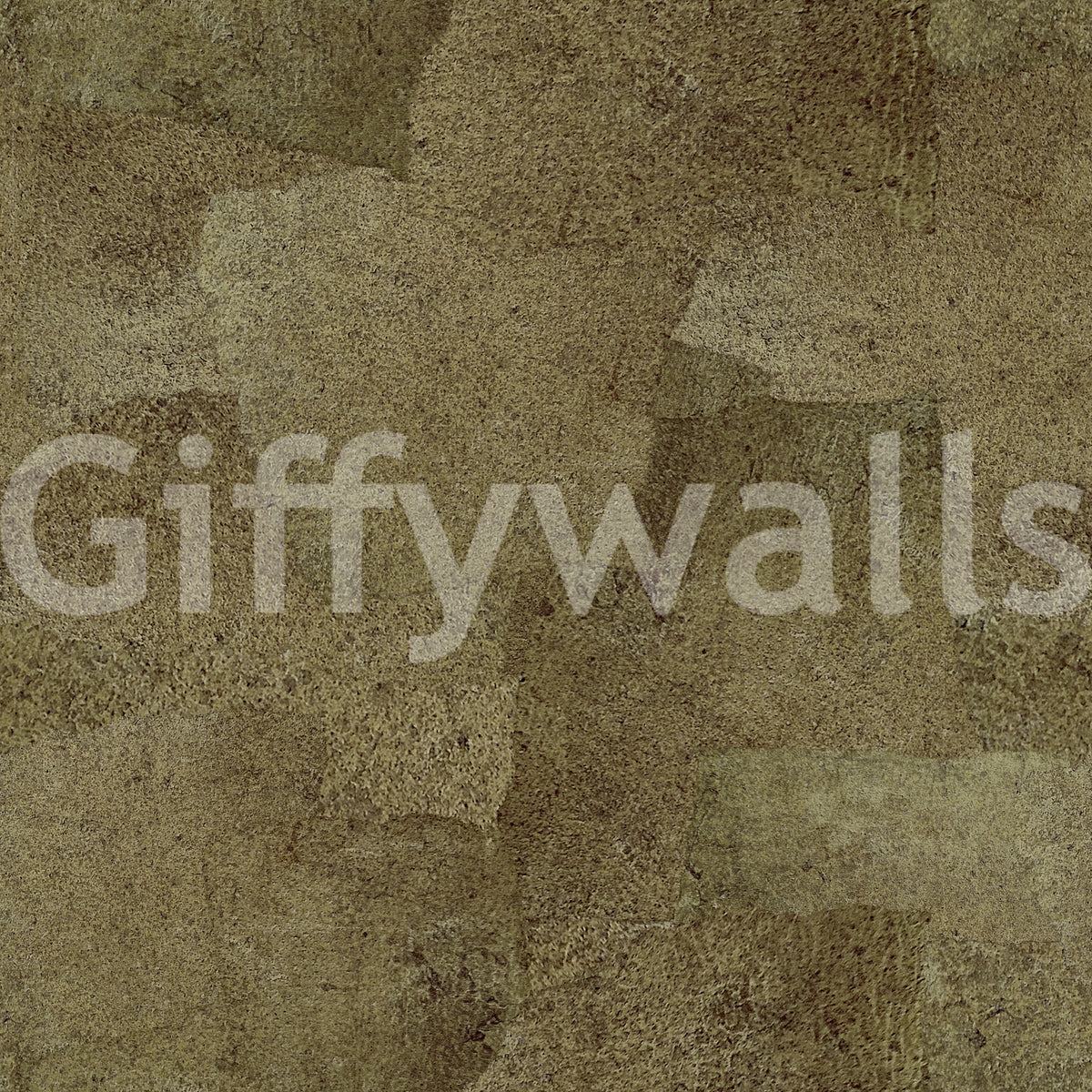 Torn Leather - Olive Gold Wallpaper