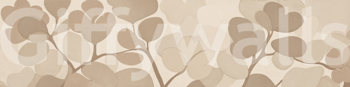 Emils Bouquet - Sepia Wall Mural