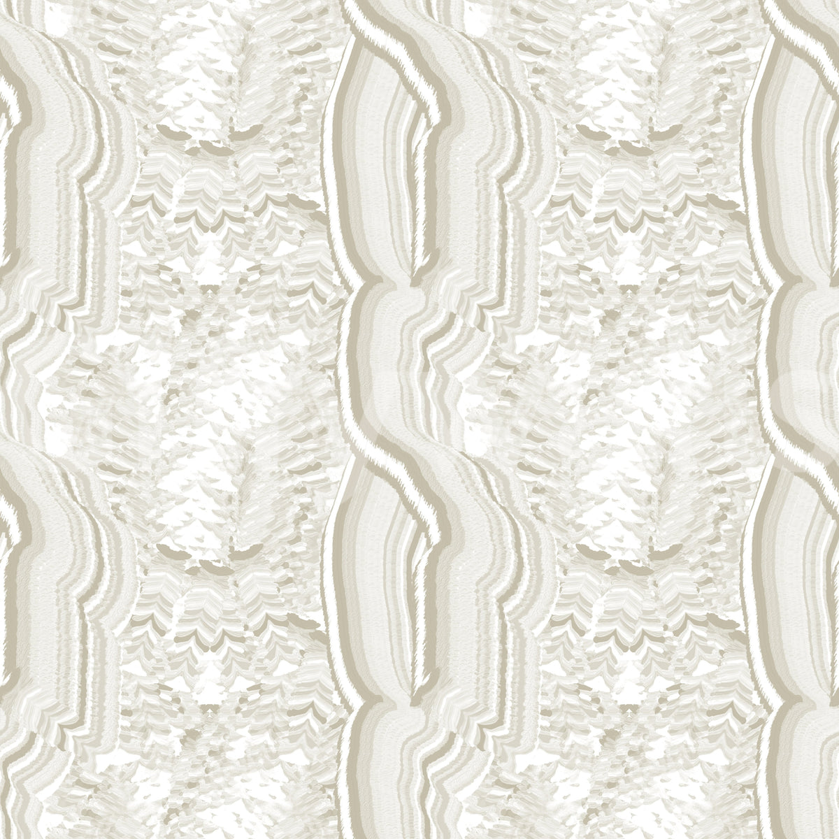 Serene Linear Texture in Cream Wallpaper