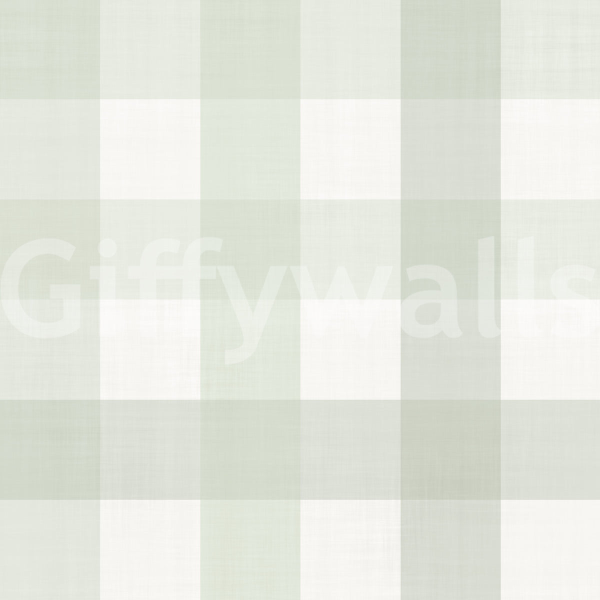 Green Gingham Plaid Linen Look Texture Wallpaper