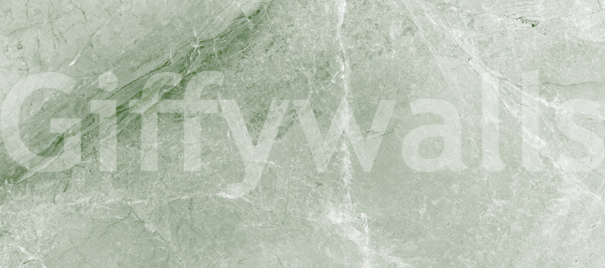 Sage Green Marble Vein Texture Wall Mural