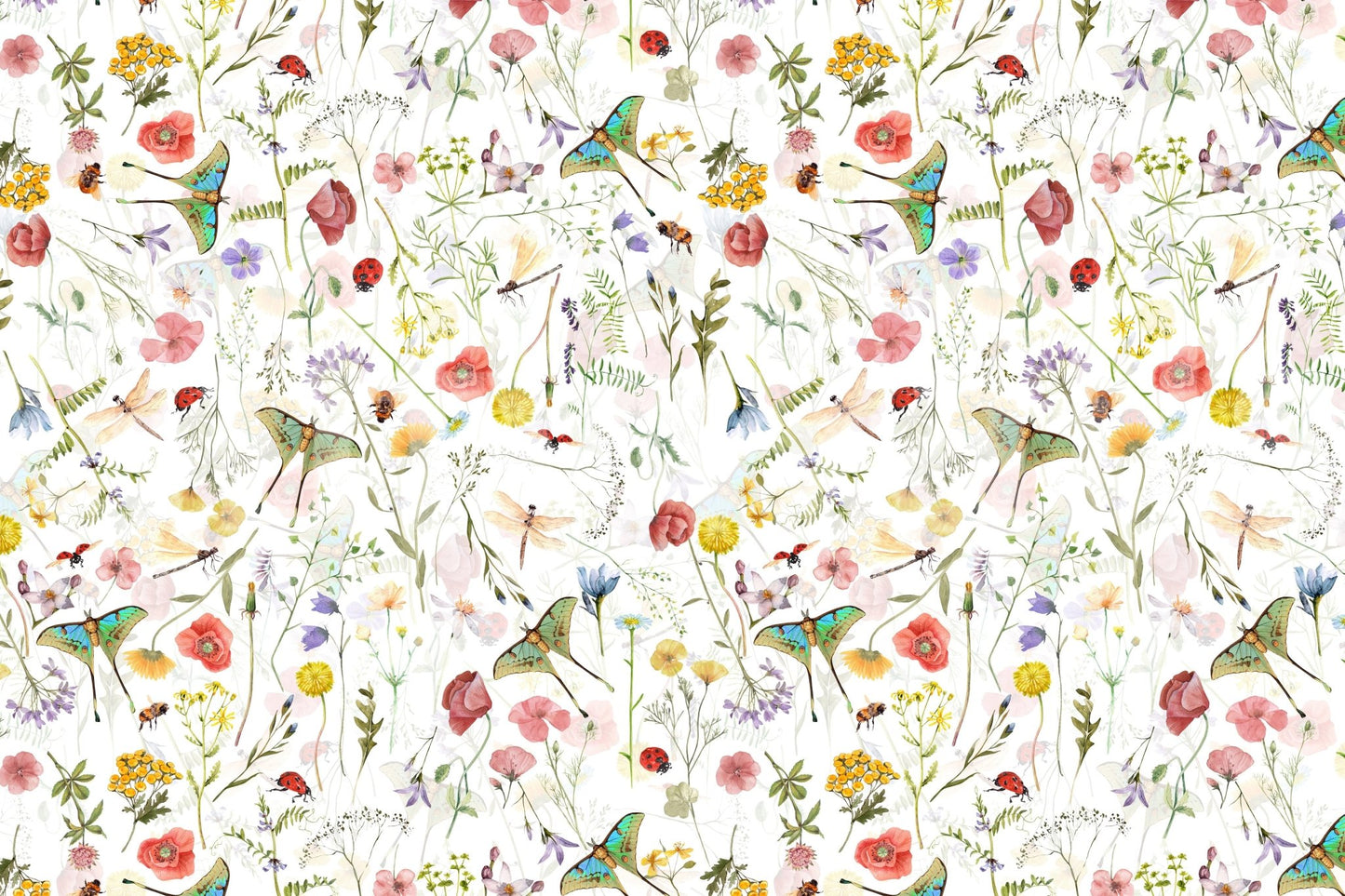 The wallpaper has a smooth, non-reflective matte finish.