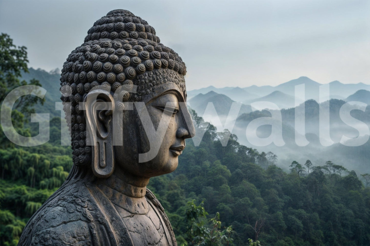 Impactful feature wall in an open-plan apartment using Zenith Buddha Vista.