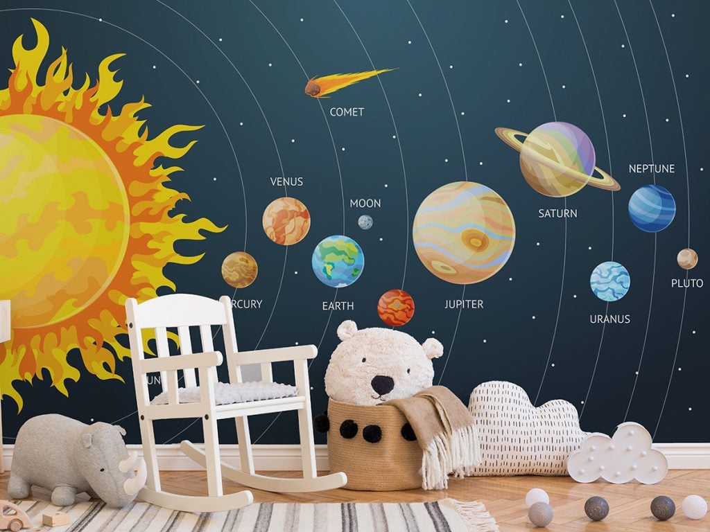 Best Planet wallpaper for kids Room Space Adventures - Giffywalls