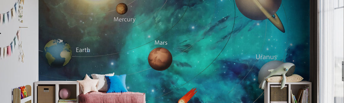 Creative Educational Wallpaper Ideas for Kids Bedroom - Giffywalls