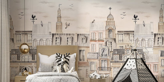 Castle Wallpaper Murals for a Magical Princess Room Makeover