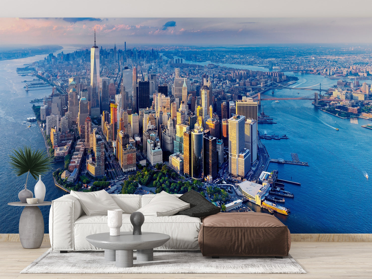 New York Wallpaper – Skyline City and Peel and Stick Styles