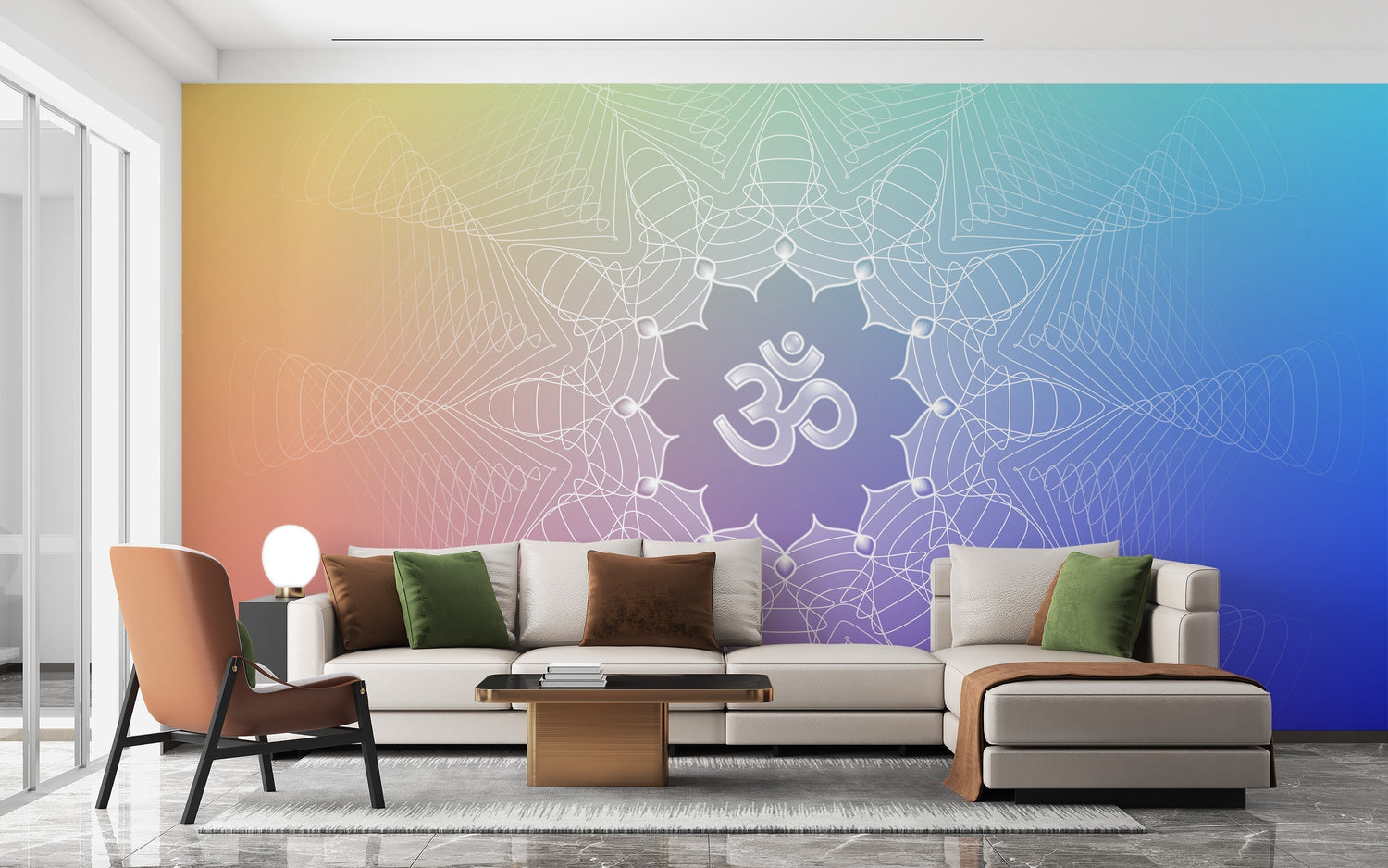 Religious wallpaper featuring faith-based wall decorations.