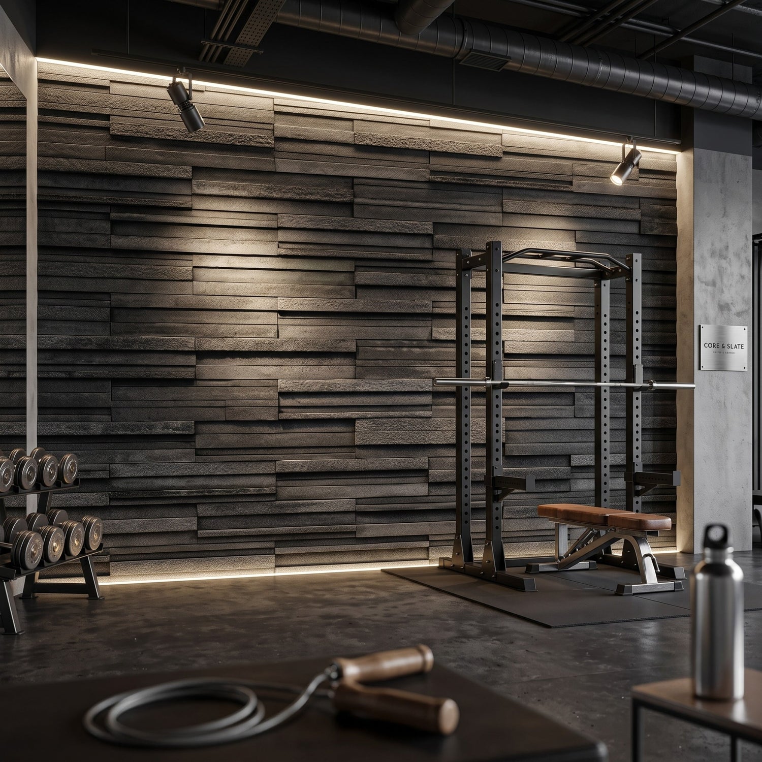 Gym Wallpaper Works for Home and Studio Walls