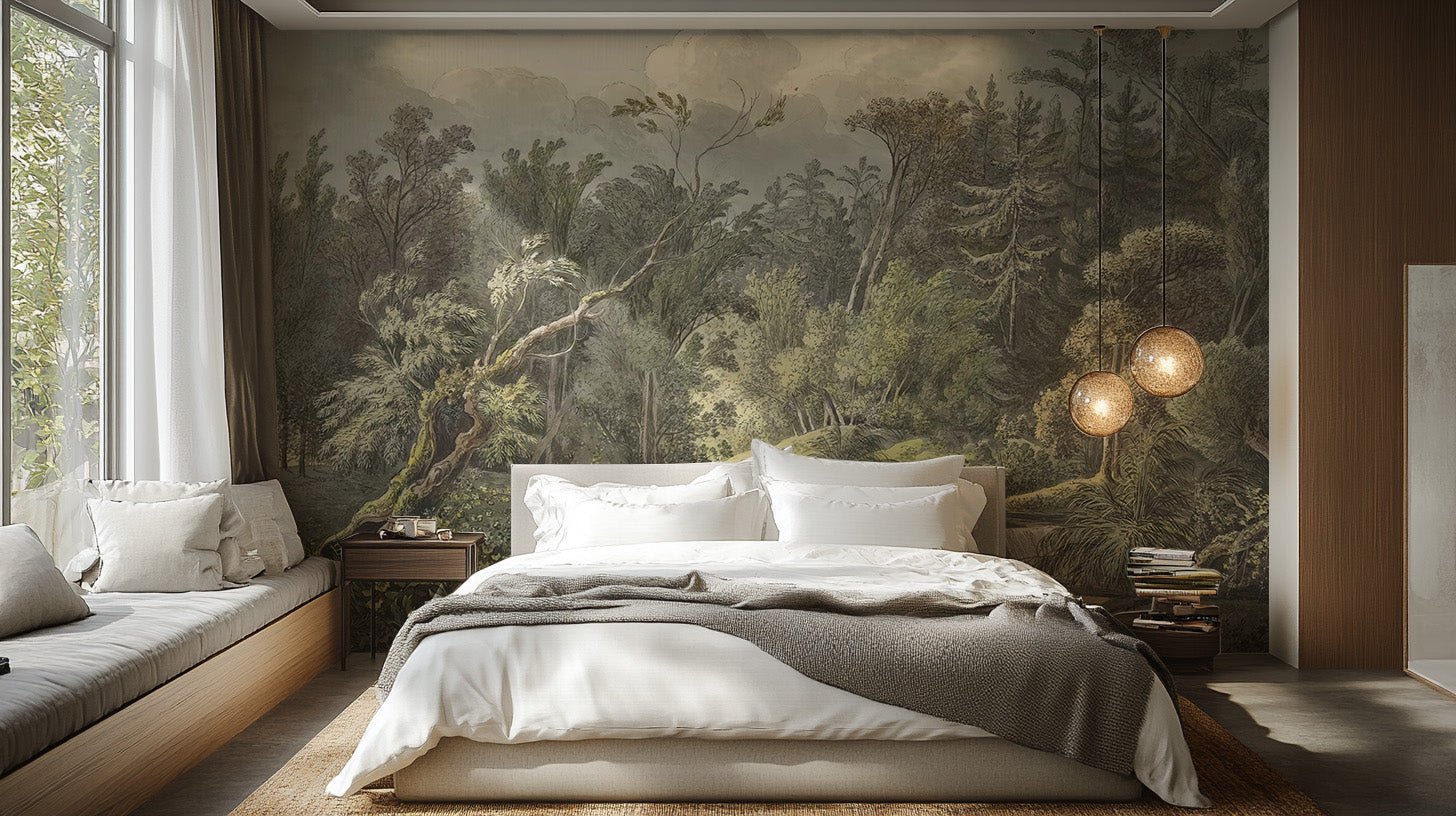 Peel and stick jungle wallpaper Australia 