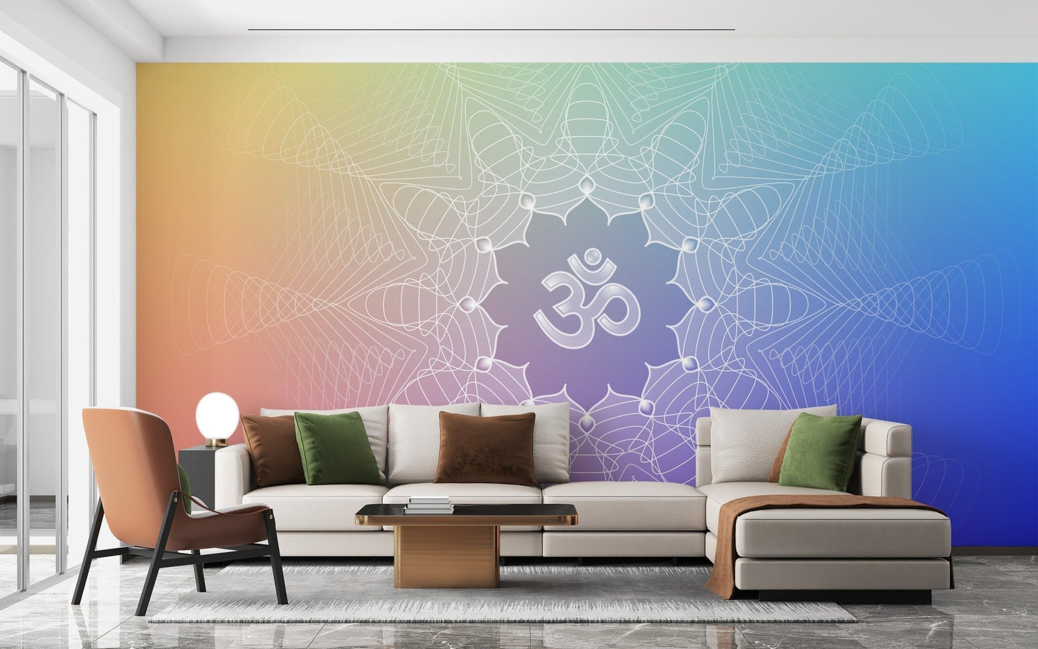 Religious wallpaper featuring faith-based wall decorations.