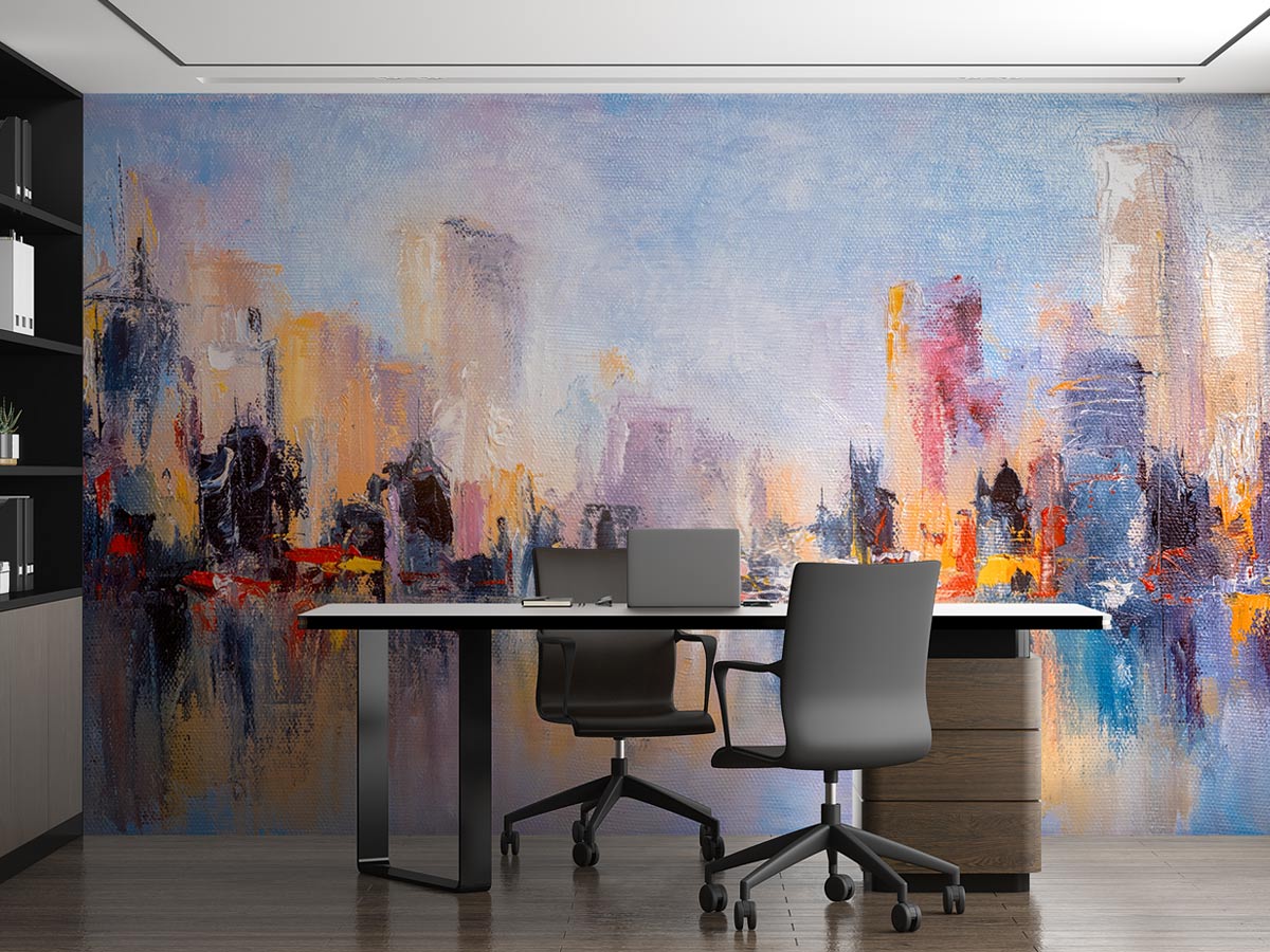 Curated wallpaper by colour range of wall murals in calm sage, navy, and charcoal shades