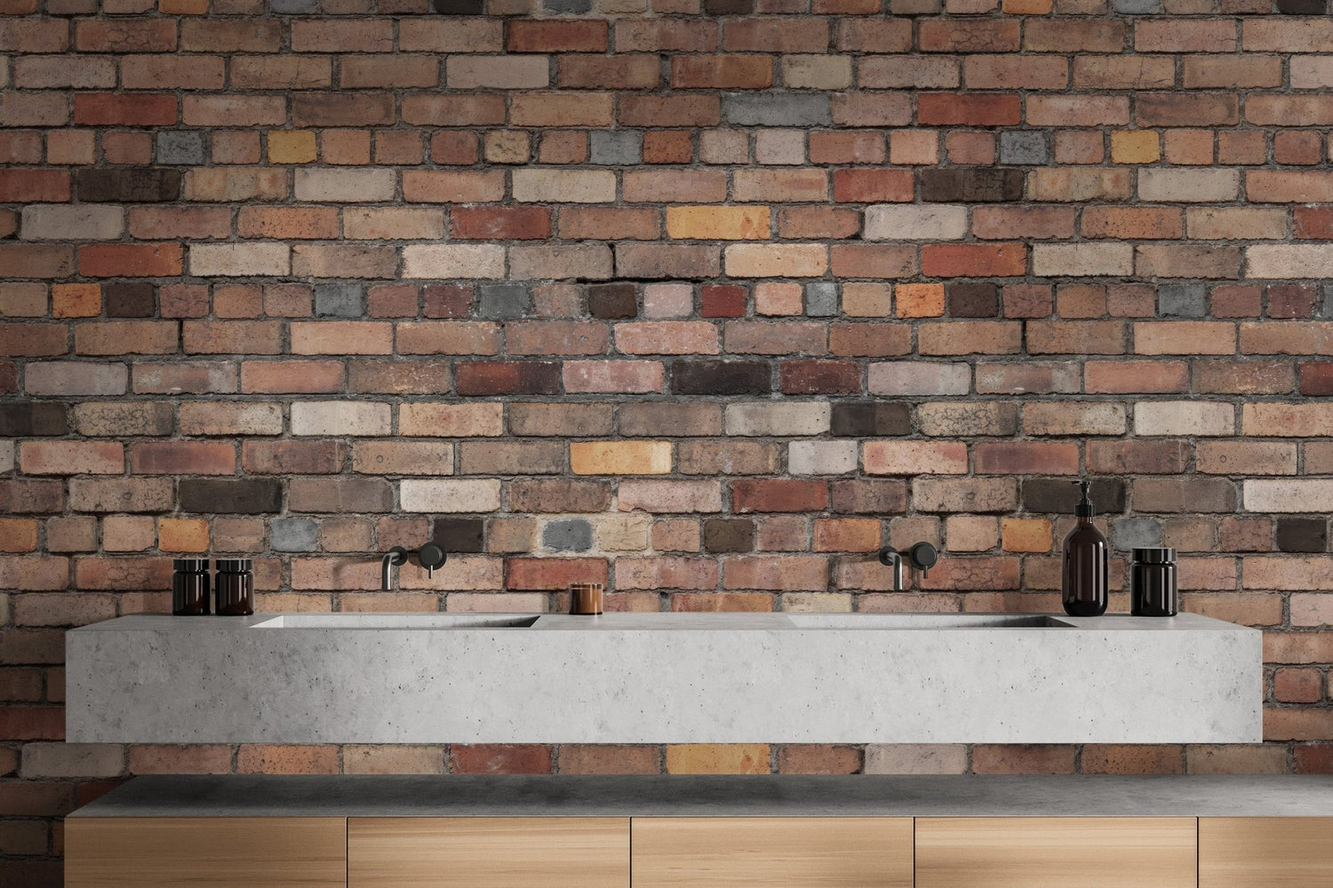Surface wallpaper murals in soft plaster look