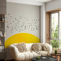 The birds may be depicted in flight, resting, or in various natural poses.
