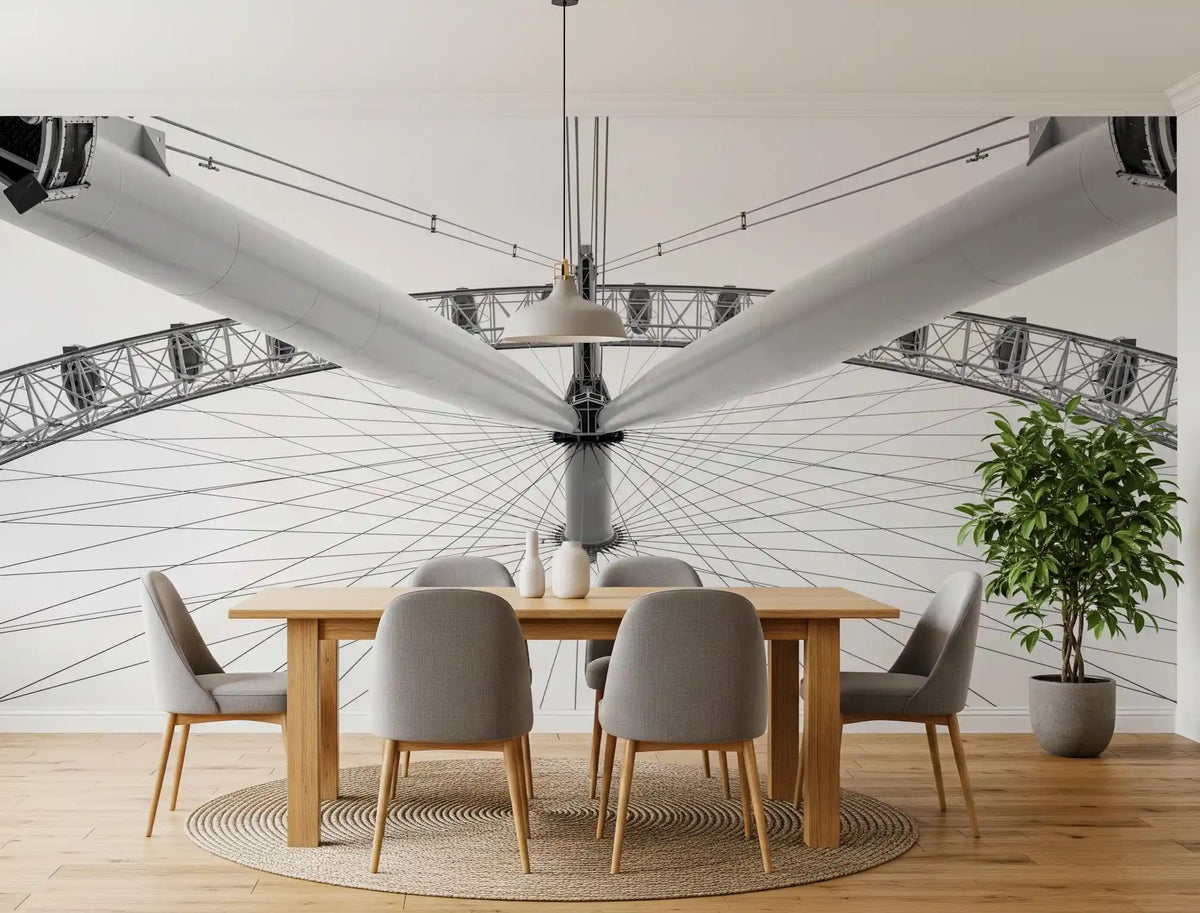 Architectural Steel Symmetry Wall Mural