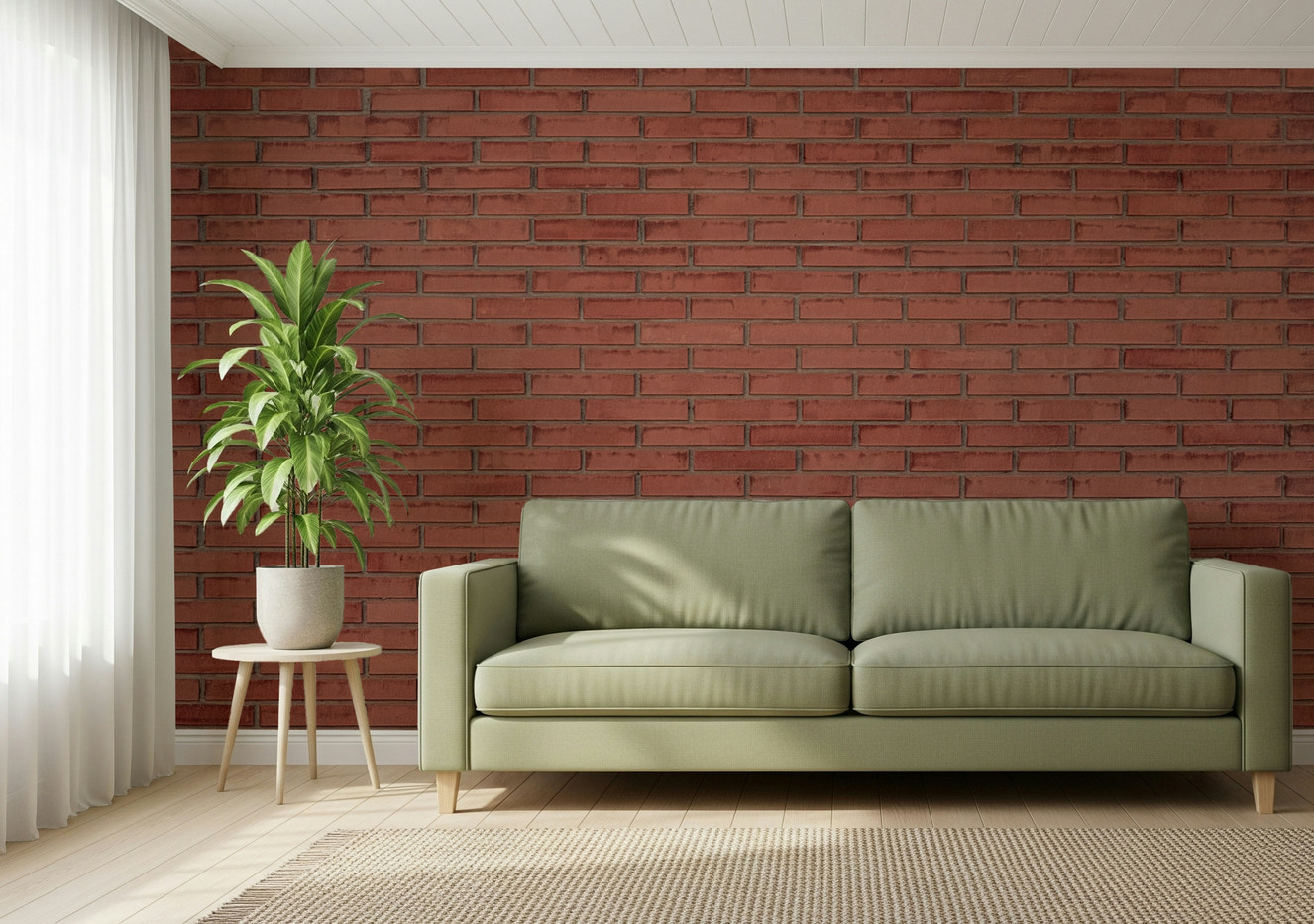 A beautiful terracotta texture wallpaper mural for a modern home.

