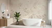 Serene Forest Sketch Wall Mural