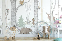 Magical Woodland Fauna Wallpaper
